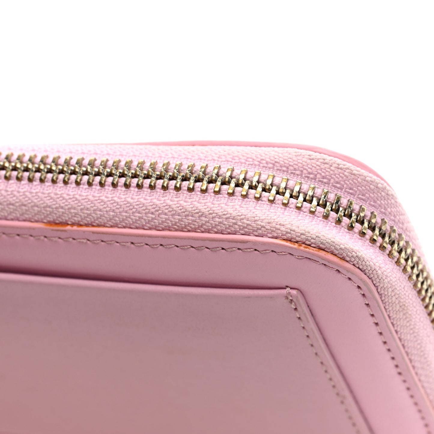 Vitello Palazzo Medusa Zip Around Wallet Pink