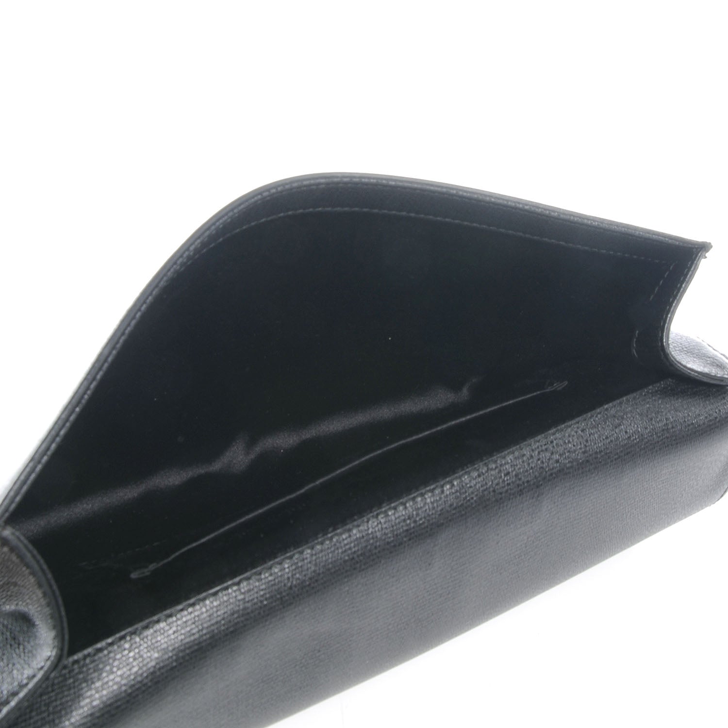 Saint Laurent Textured Leather ChYc Clutch Black 5 of 6