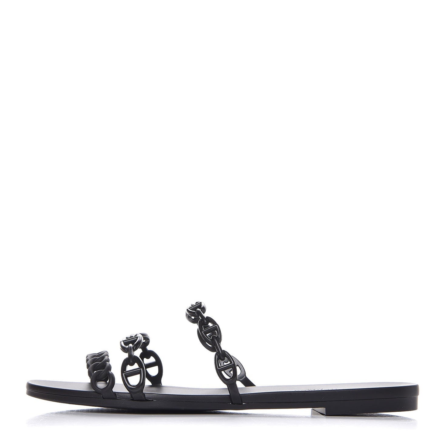 Rubber Chaine d'Ancre Rivage Sandals 41 Black