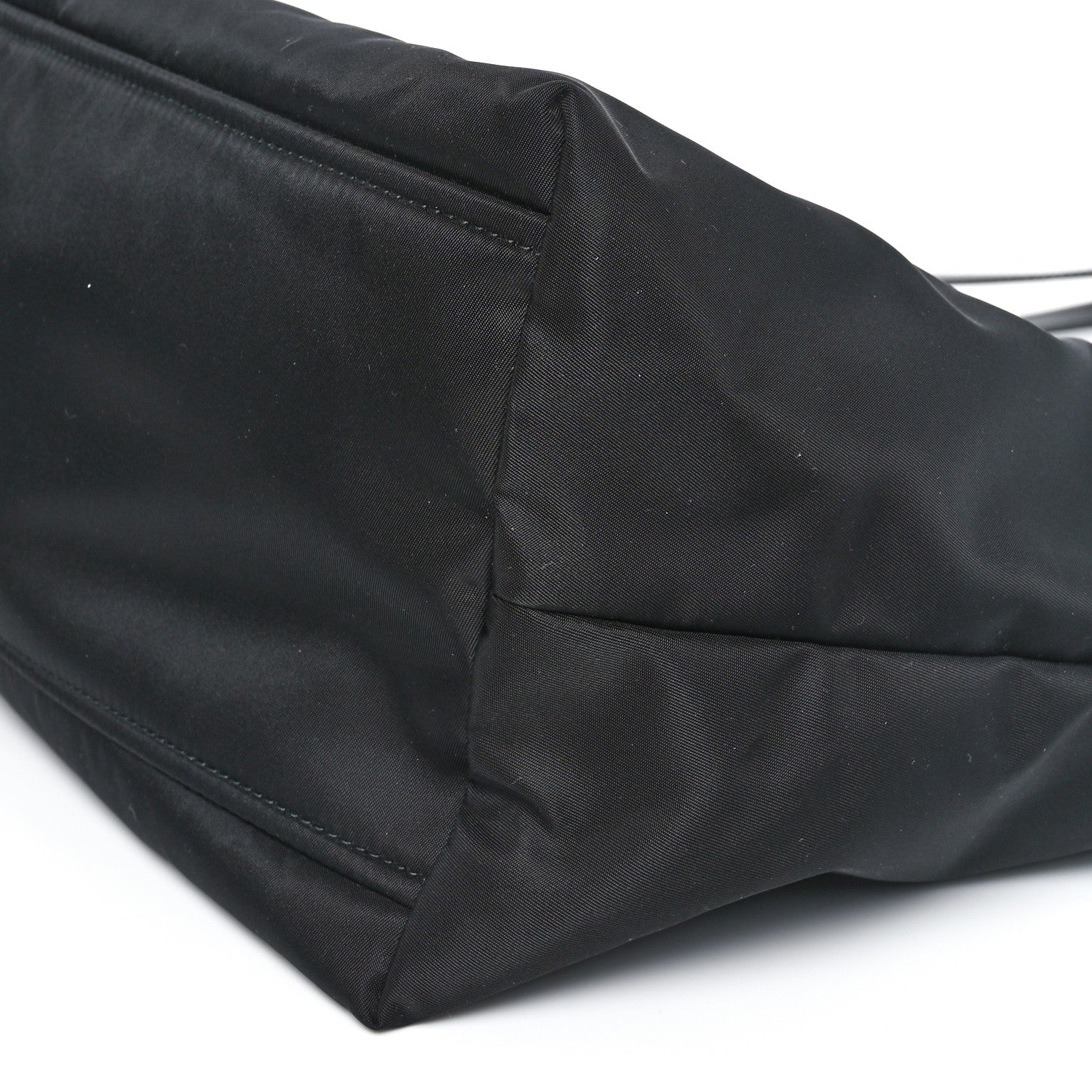 Prada Tessuto Nylon Saffiano Shopping Tote Black 9 of 9