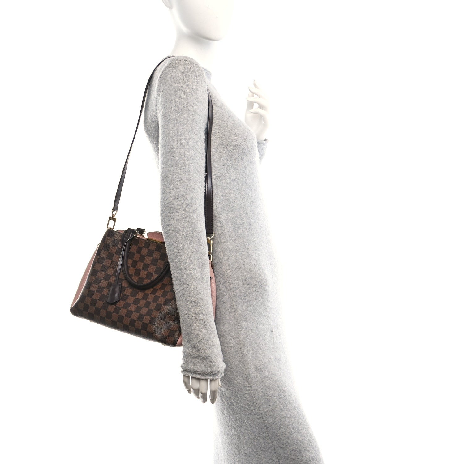Louis Vuitton Damier Ebene Cuir Taurillon Brittany Magnolia 3 of 12