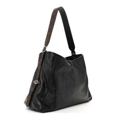 Louis Vuitton Lambskin CarryAll Vibe MM Black 4 of 10