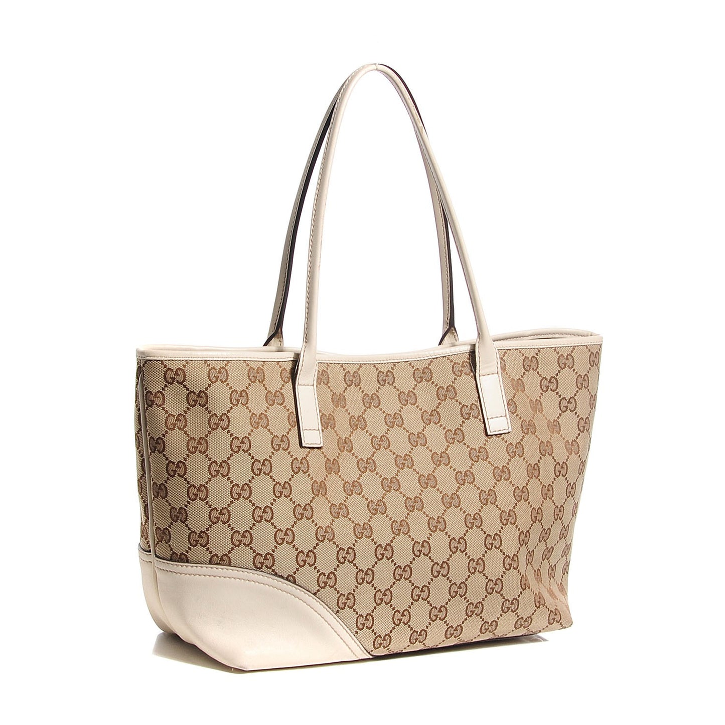 Monogram Medium New Britt Tote Off White