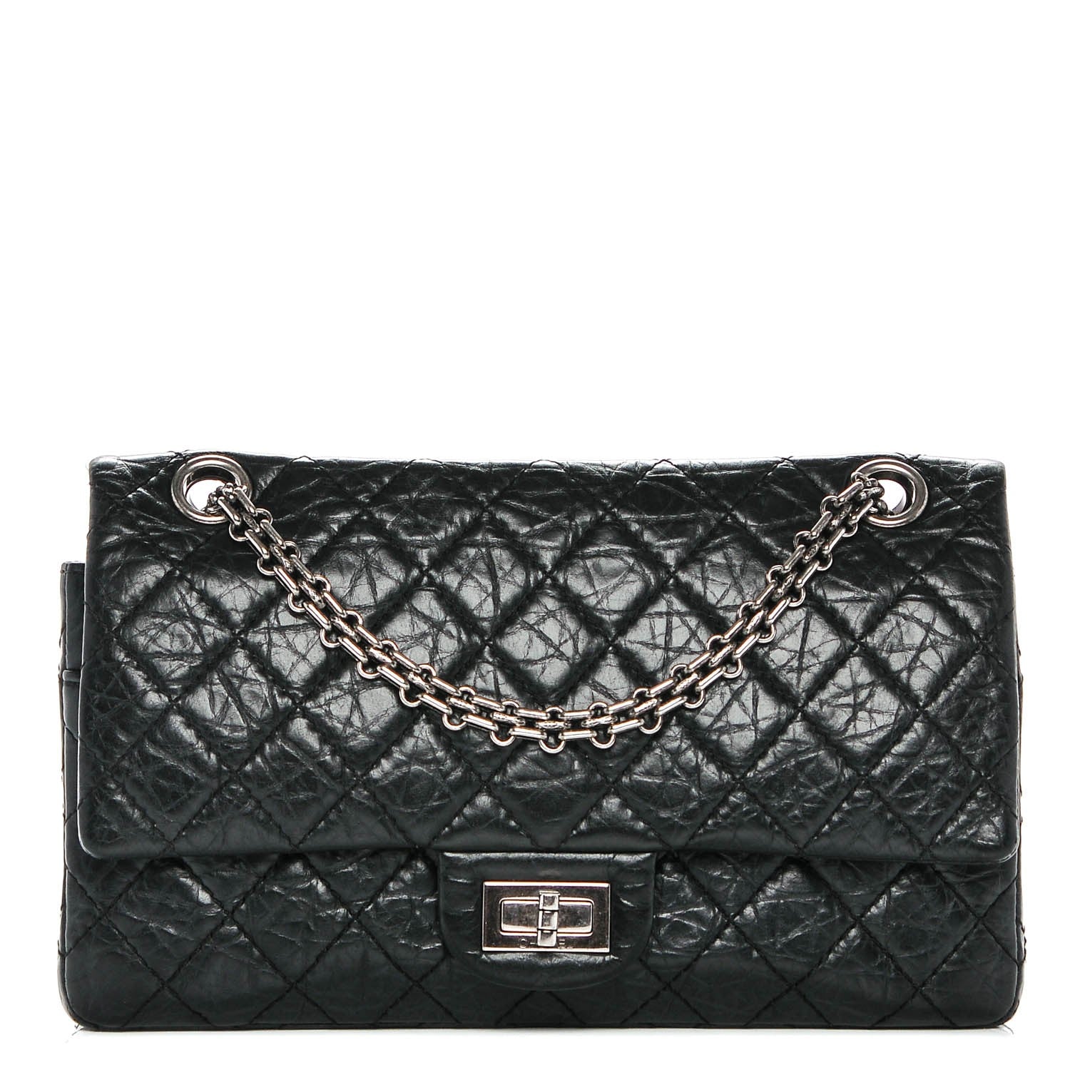 Chanel Aged Calfskin Quilted 2.55 Reissue 225 Flap Black 1 of 7