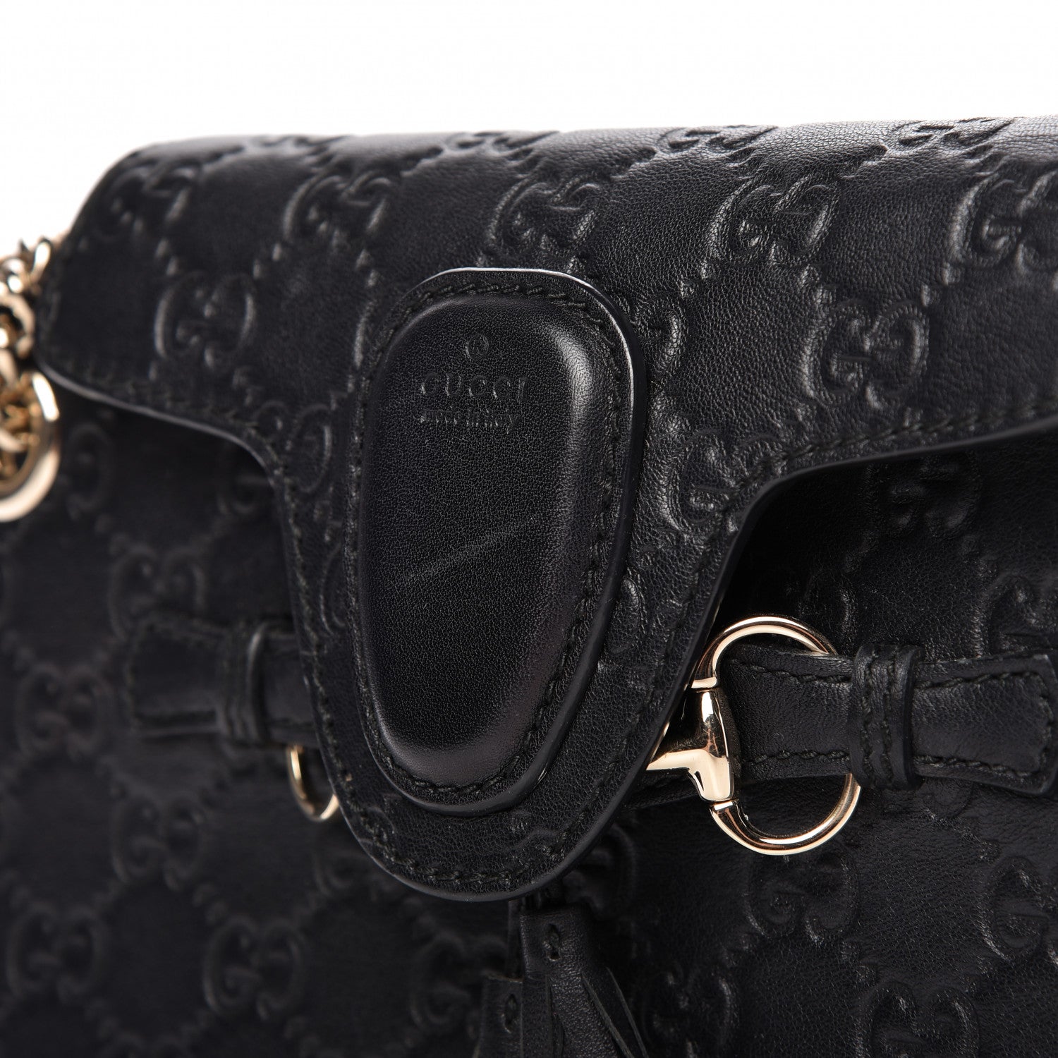 Gucci Guccissima Small Emily Shoulder Bag Black 11 of 11