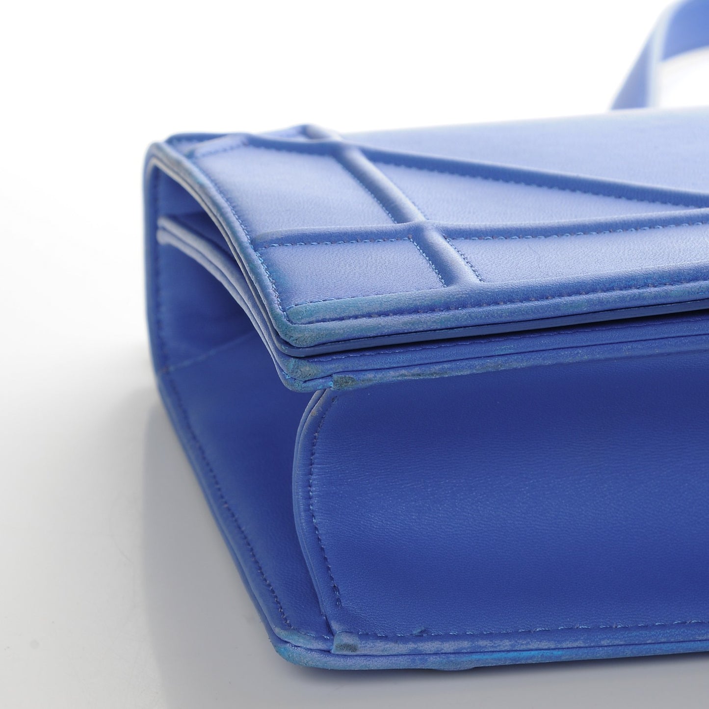 Lambskin Medium Diorama Flap Bag Blue