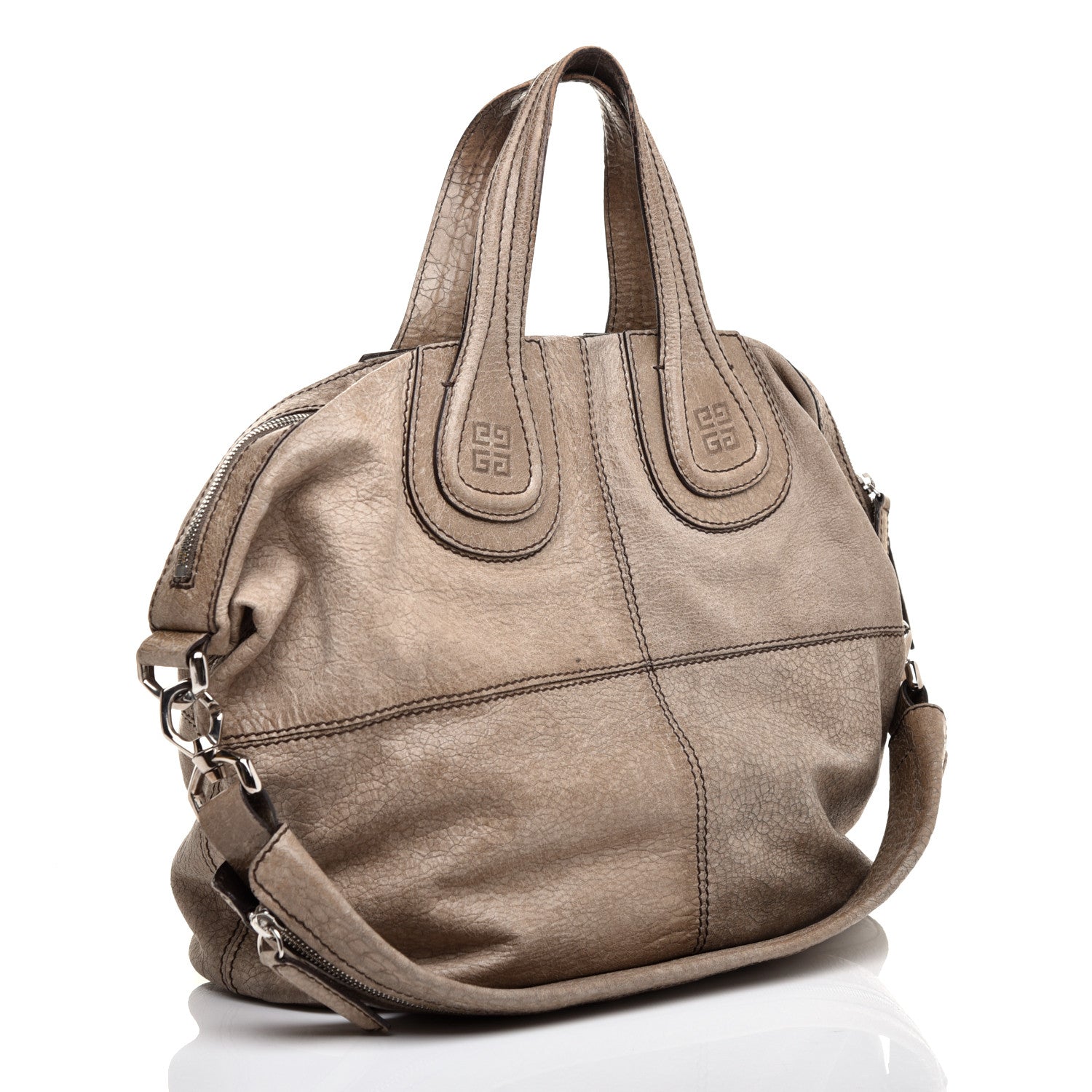 Givenchy Crackled Calfskin Medium Nightingale Beige 3 of 9