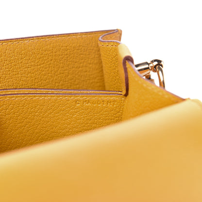 Hermes Evercolor Mini Sac Roulis Jaune Ambre 7 of 10