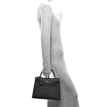 Hermes Epsom Kelly Sellier 28 Black 2 of 14