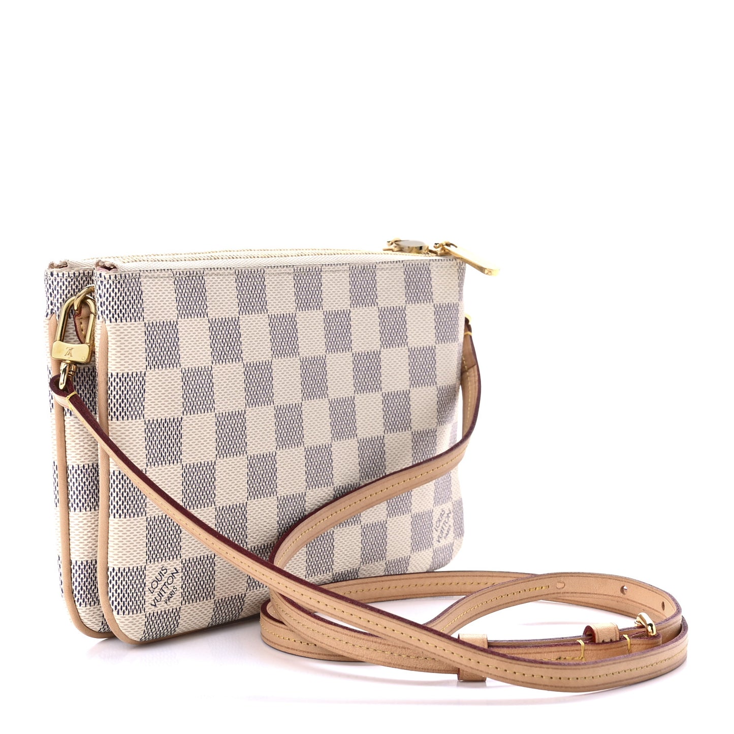 Damier Azur Double Zip Pochette