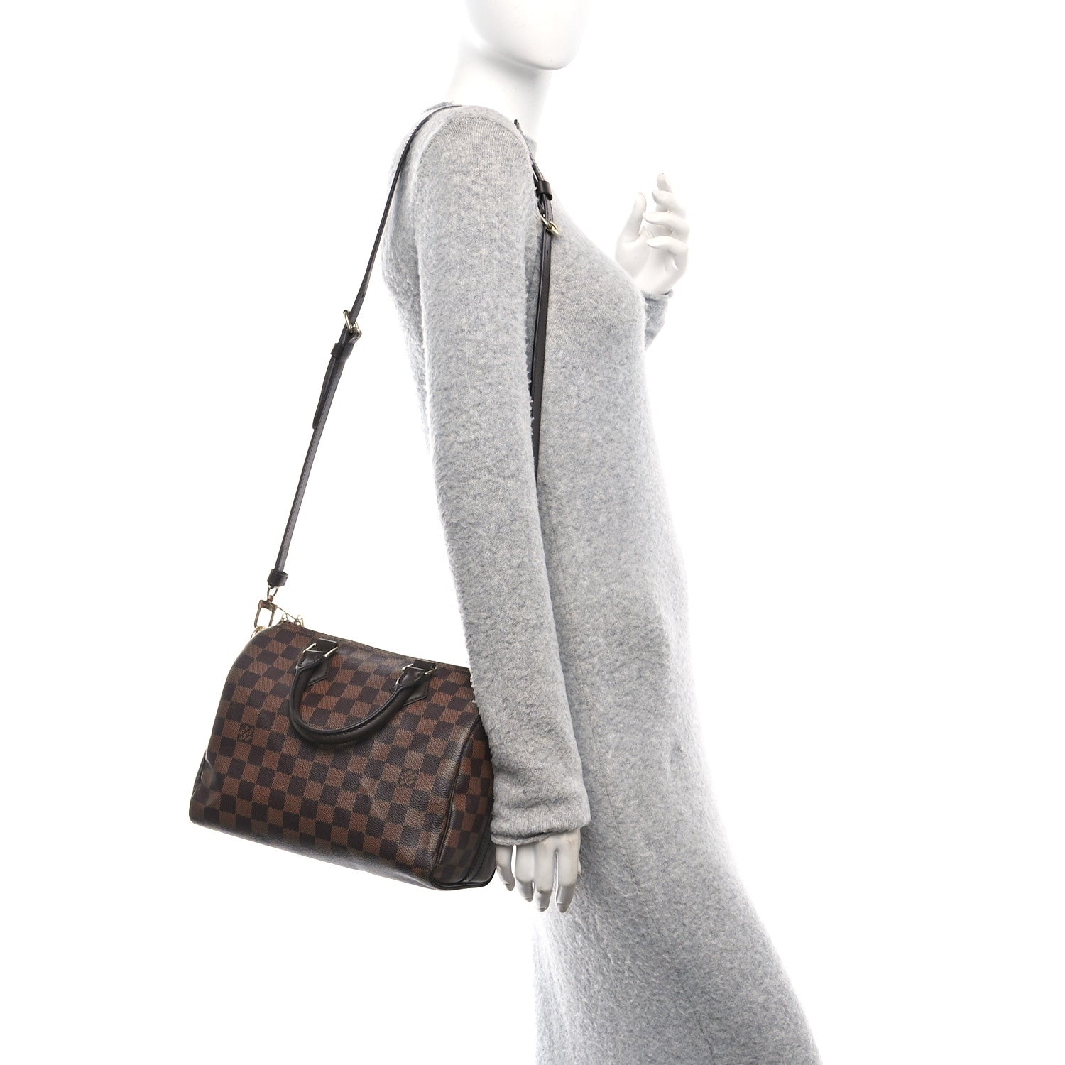 Louis Vuitton Damier Ebene Speedy Bandouliere 25 2 of 9