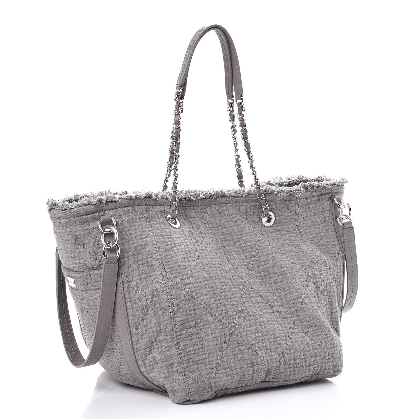 Canvas Small Double Face Tote Gray