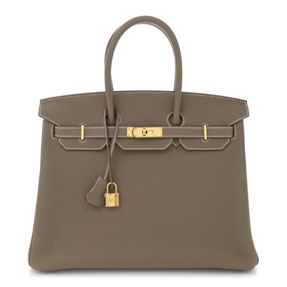 Hermes Togo BIRKIN 35 Etoupe 1 of 13