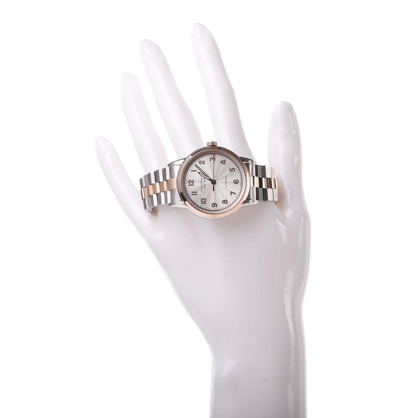 Stainless Steel 18K Rose Gold 34mm CT60 3-Hand Automatic Watch