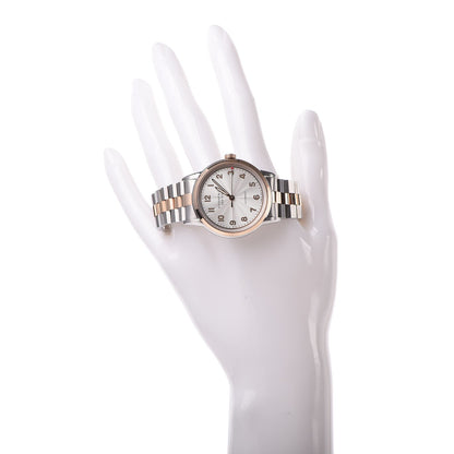 Tiffany Stainless Steel 18K Rose Gold 34mm CT60 3-Hand Automatic Watch 2 of 9