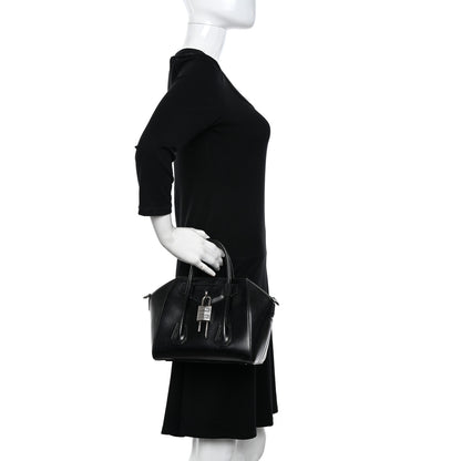 Givenchy Box Calfskin Mini Lock Antigona Shoulder Bag Black 2 of 21