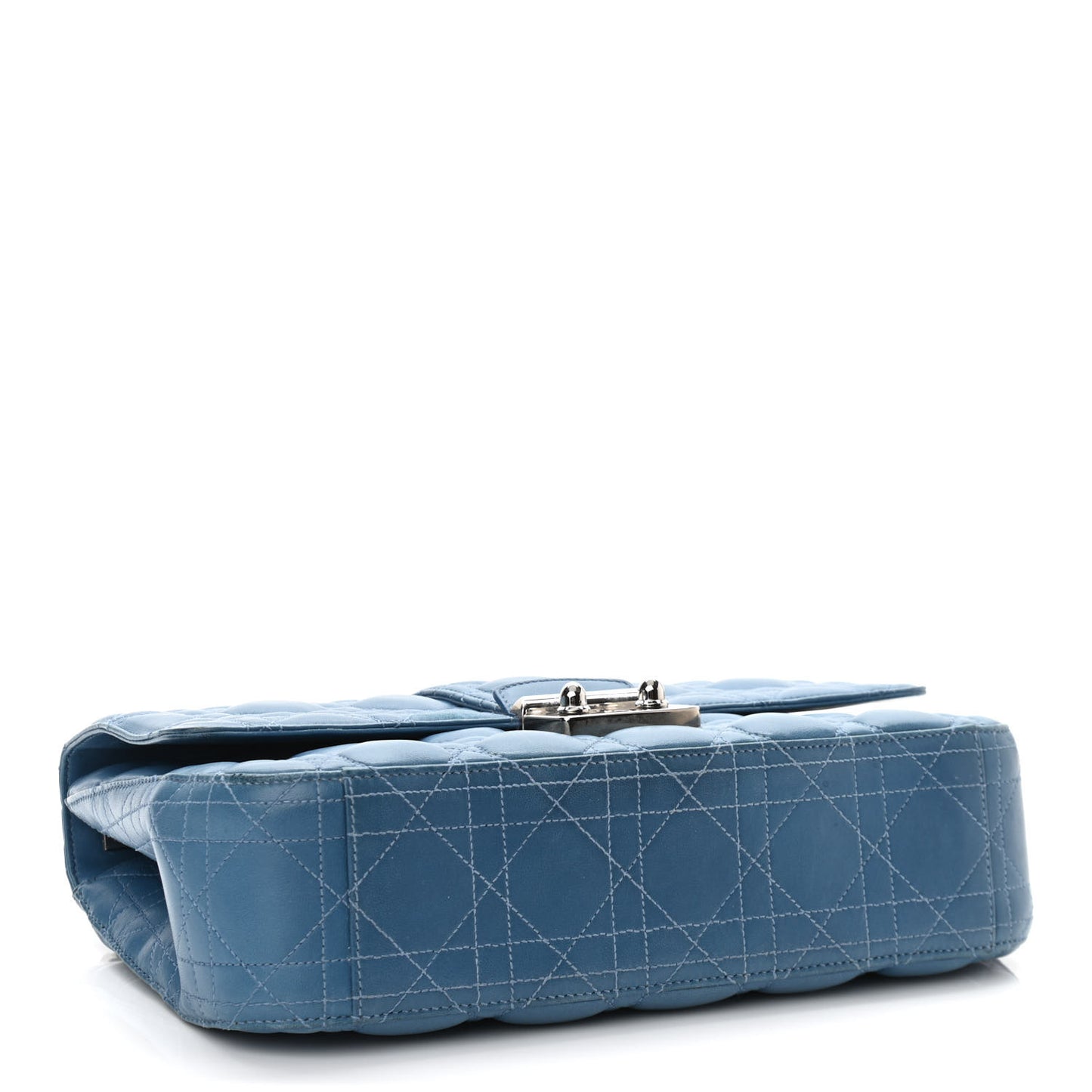 Lambskin Cannage Medium Miss Dior Flap Blue