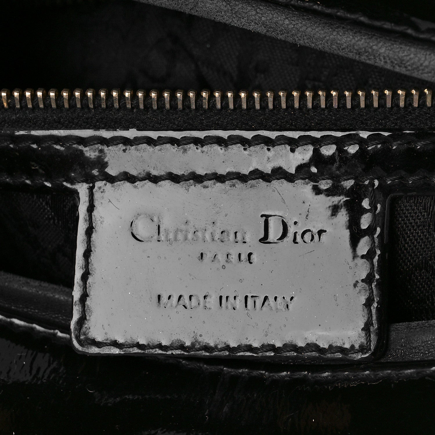 Christian Dior Patent Cannage Large Lady Dior Black 6 of 11