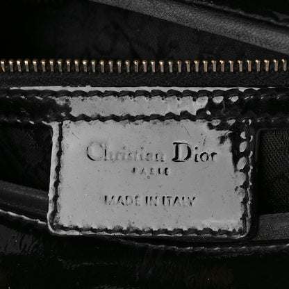 Christian Dior Patent Cannage Large Lady Dior Black 6 of 11