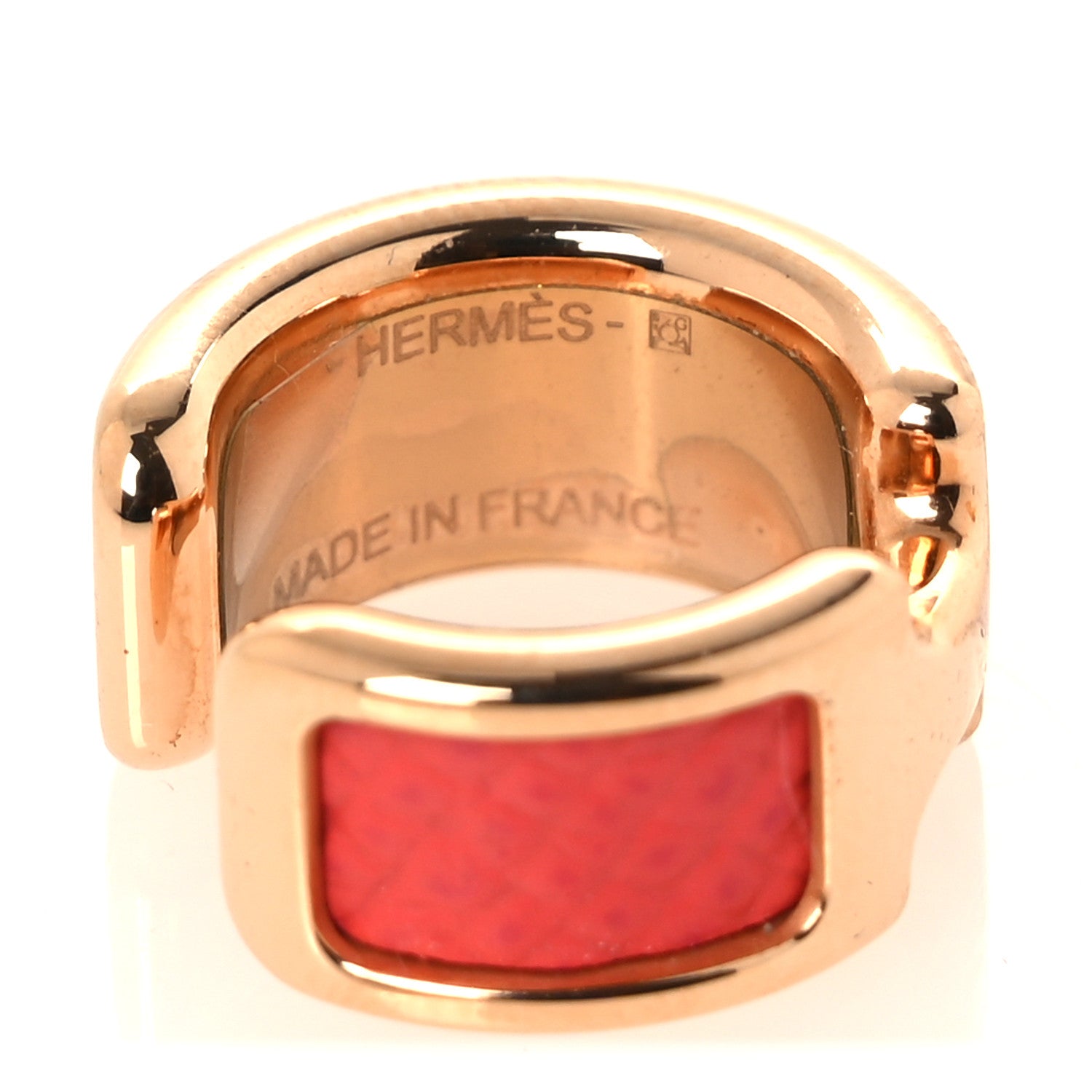 Hermes Epsom Olympe Ear Cuff PM Orange 3 of 3