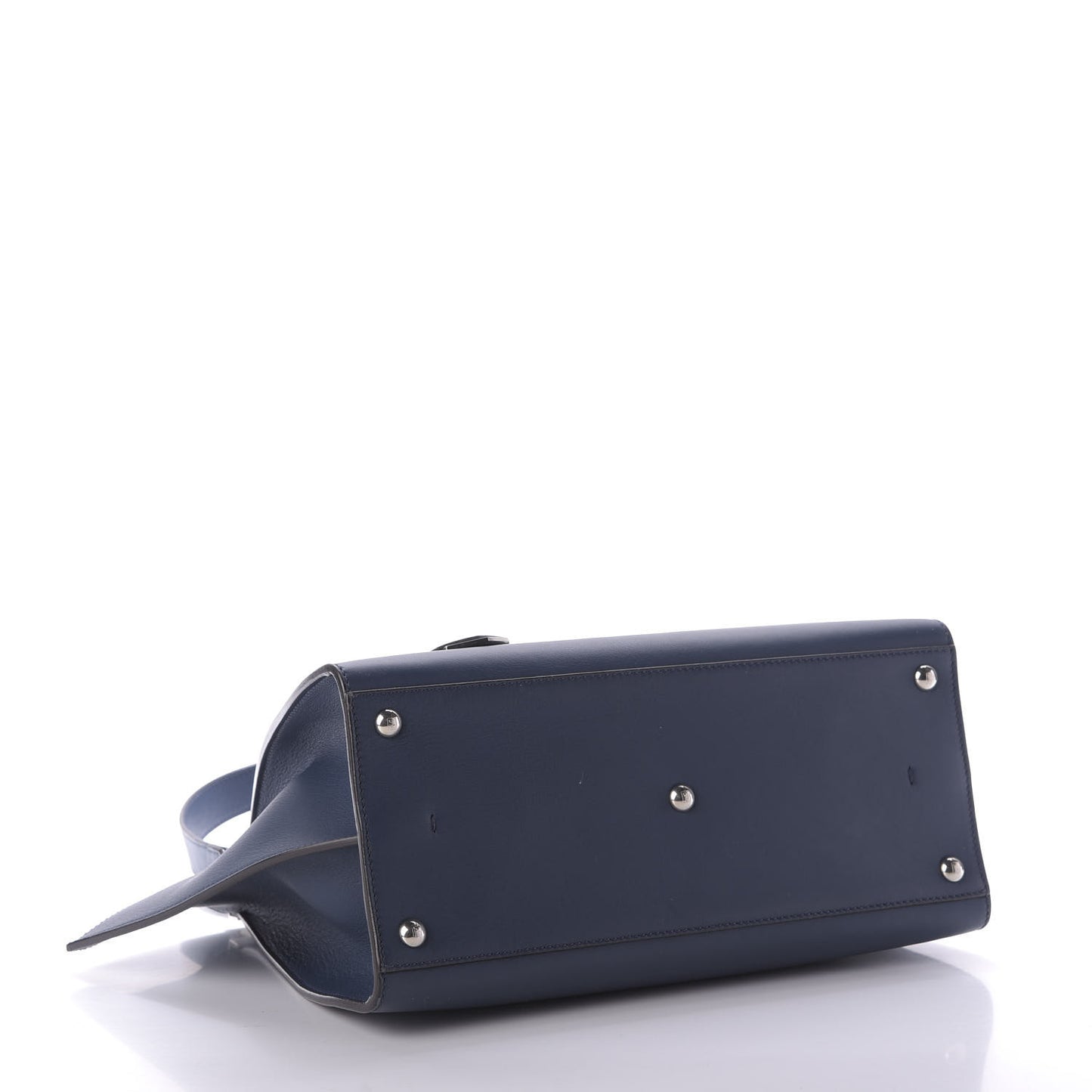 Vitello Dolce Shiny Nappa Petite 3Jours Tote Blue