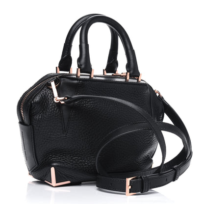 Alexander Wang Pebbled Calfskin Mini Emile Black Rose Gold Hardware 2 of 4