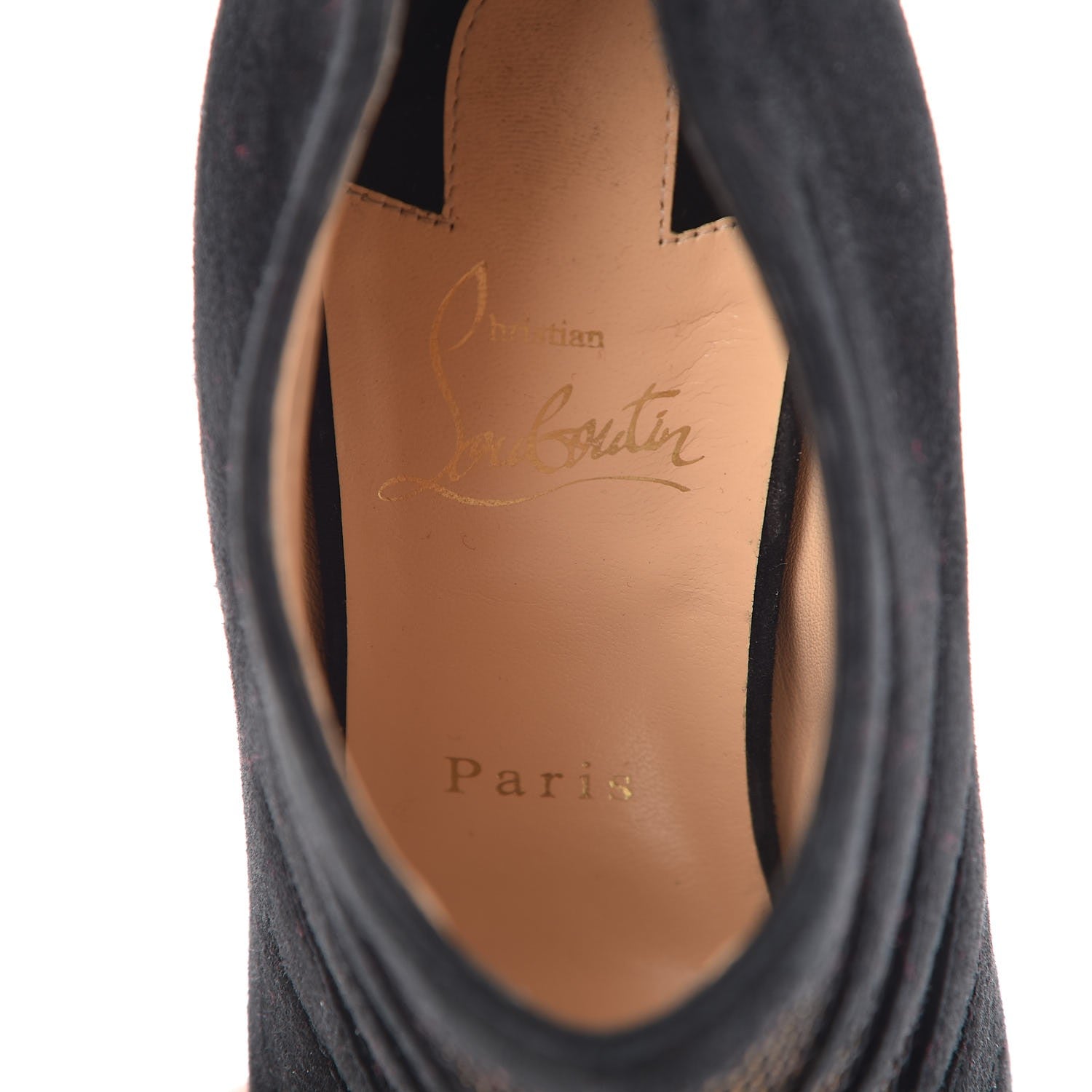 Christian Louboutin Suede Disorder 120 Booties 38.5 Black 7 of 8