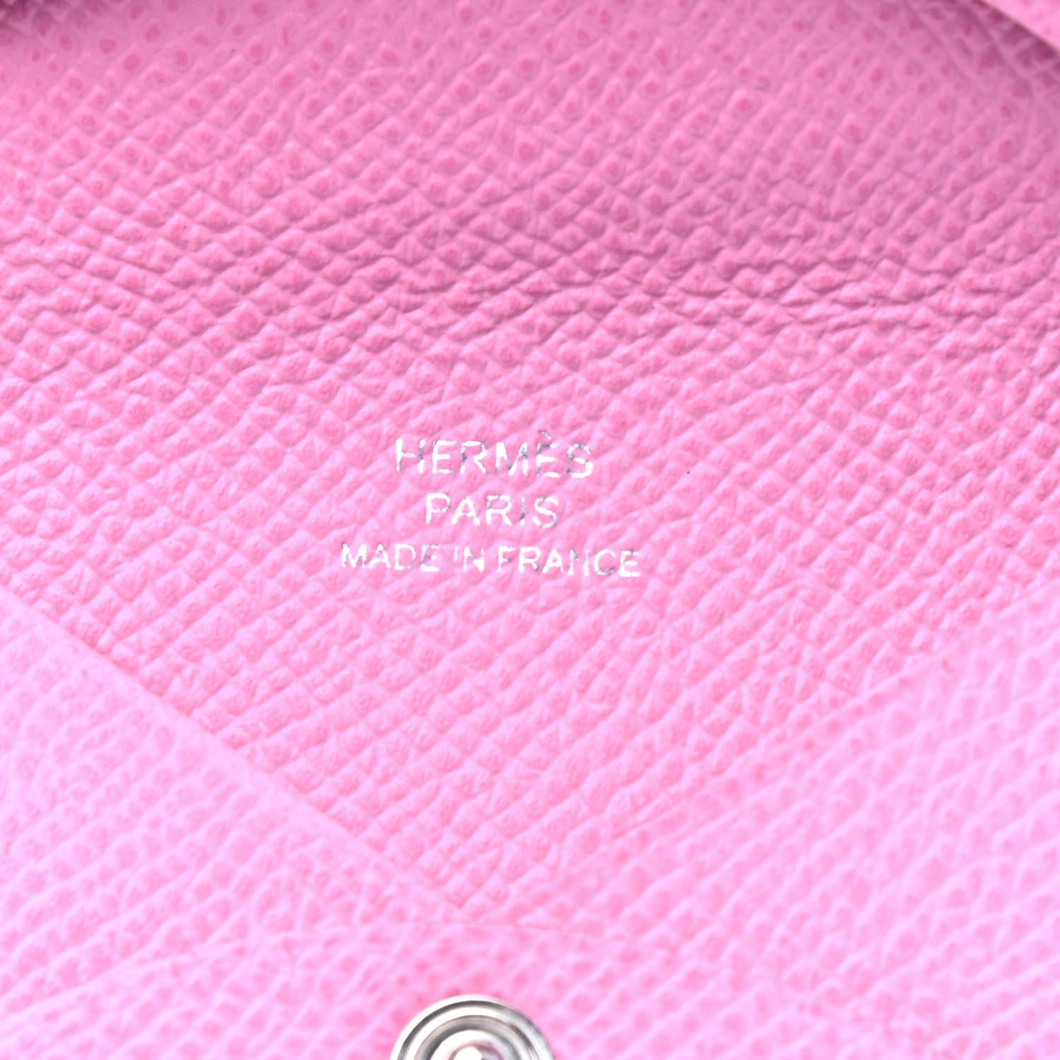 Hermes Epsom Calvi Card Case 5P Pink 4 of 4
