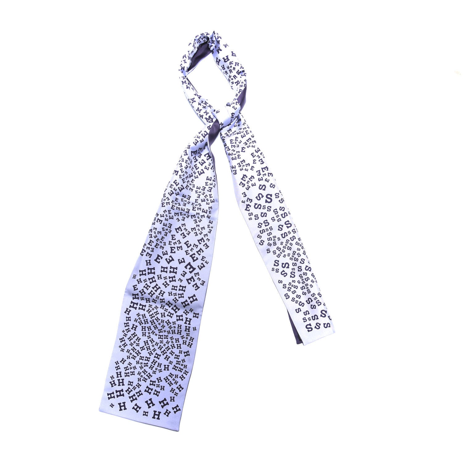 Hermes Silk Scattered Letters Muffler 1 of 4