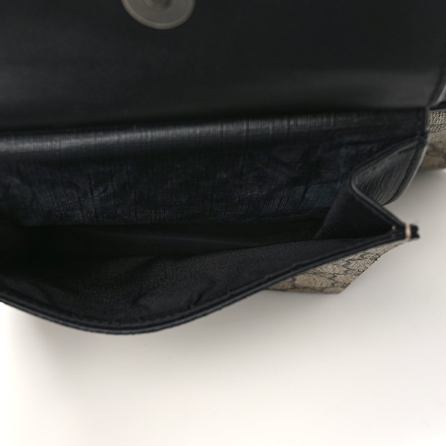 GG Supreme Monogram Web Belt Bag Black
