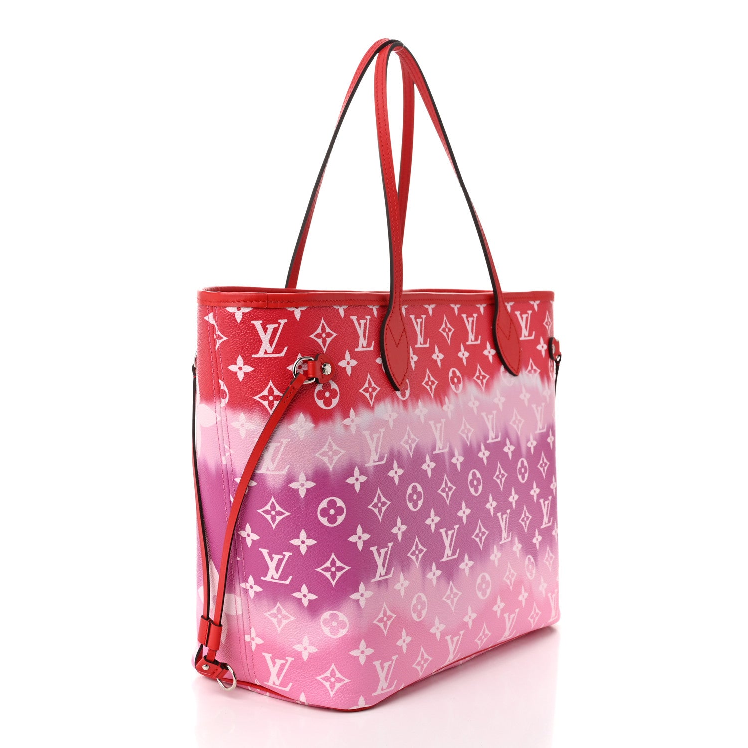 Louis Vuitton Monogram Escale Neverfull MM Rouge 4 of 12