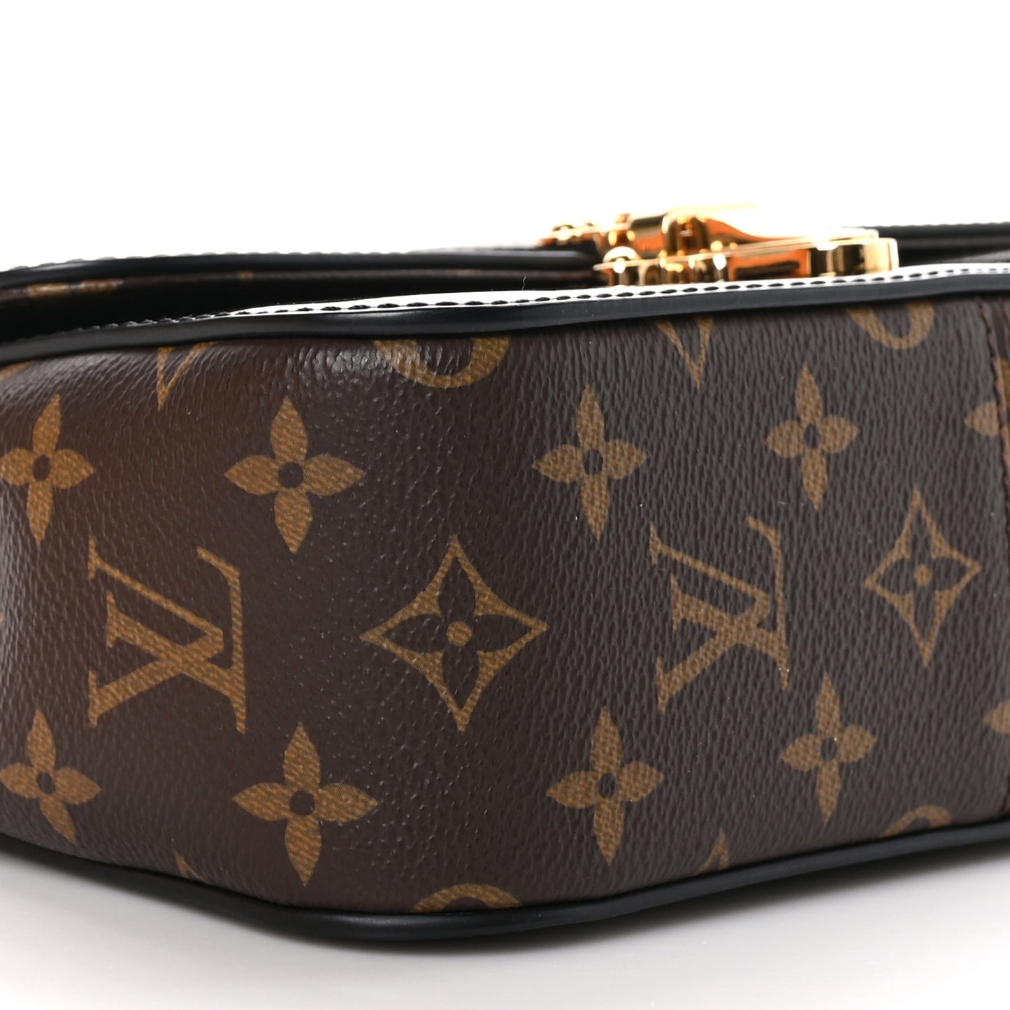 Patent Calfskin Monogram Cherrywood BB Black