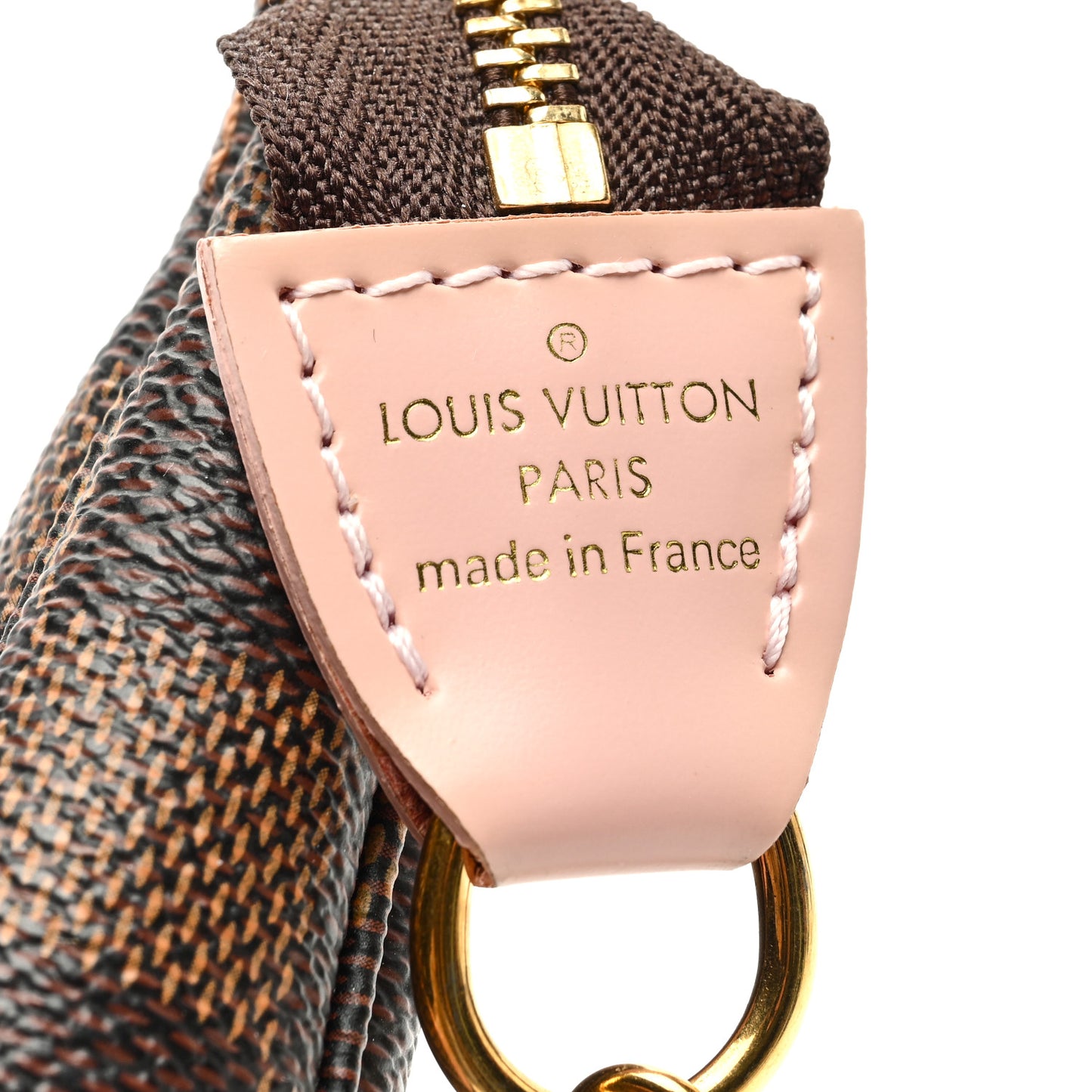 Damier Ebene 2020 Christmas Animation Big Wheel Mini Pochette Accessories Rose Ballerine