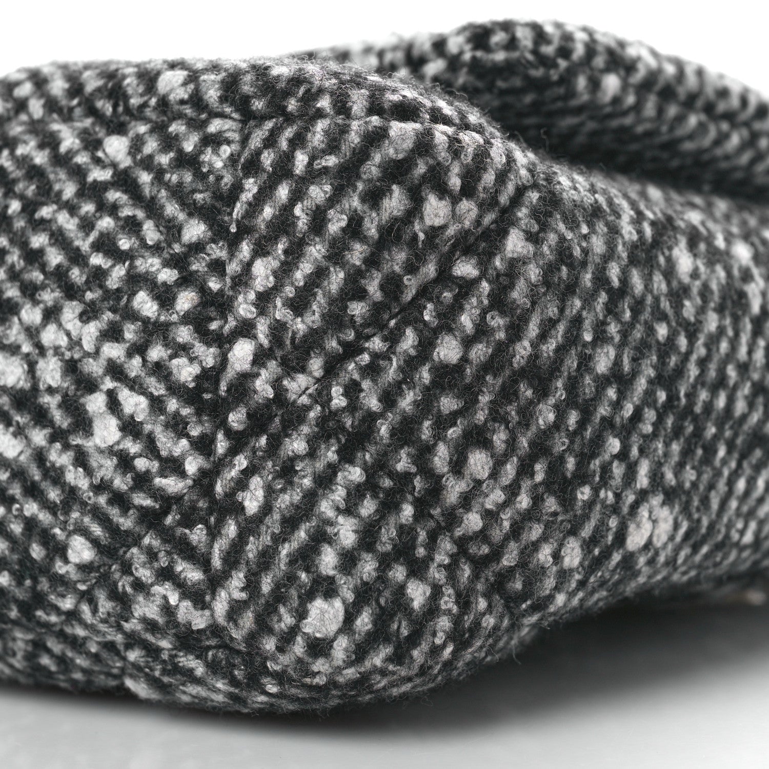 Chanel Tweed Quilted Medium Chanel 19 Flap Black White 9 of 9