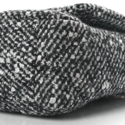 Chanel Tweed Quilted Medium Chanel 19 Flap Black White 9 of 9