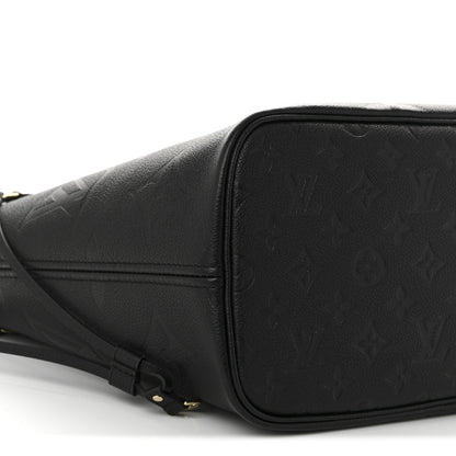 Louis Vuitton Empreinte Monogram Giant Neverfull MM Black 9 of 10