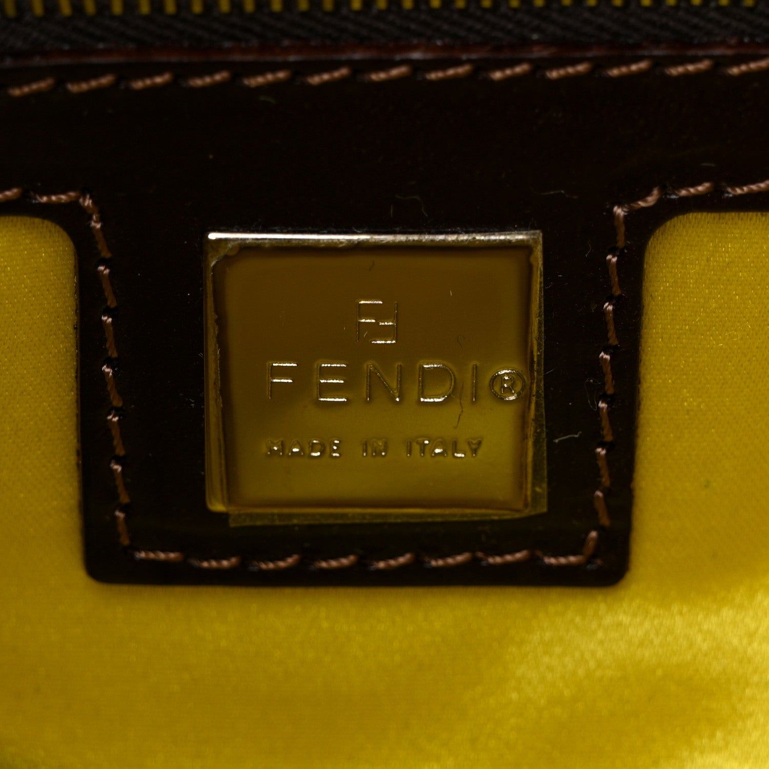 Fendi Denim Ricami Beaded Baguette Blue 6 of 10