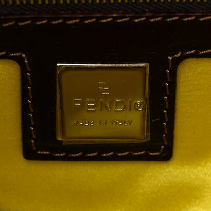 Fendi Denim Ricami Beaded Baguette Blue 6 of 10