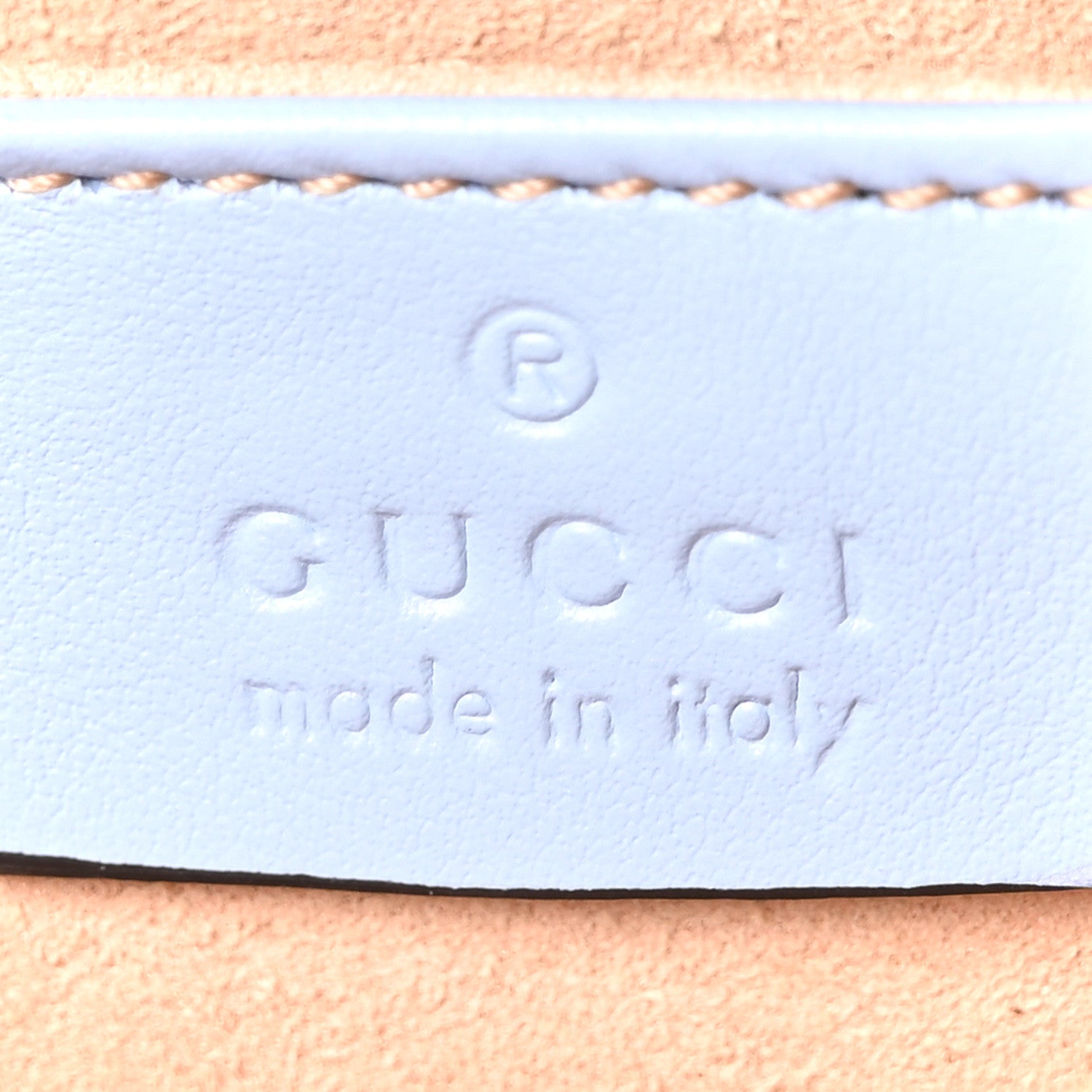Gucci Calfskin Matelasse Small GG Marmont Chain Shoulder Bag Porcelain Light Blue 5 of 9
