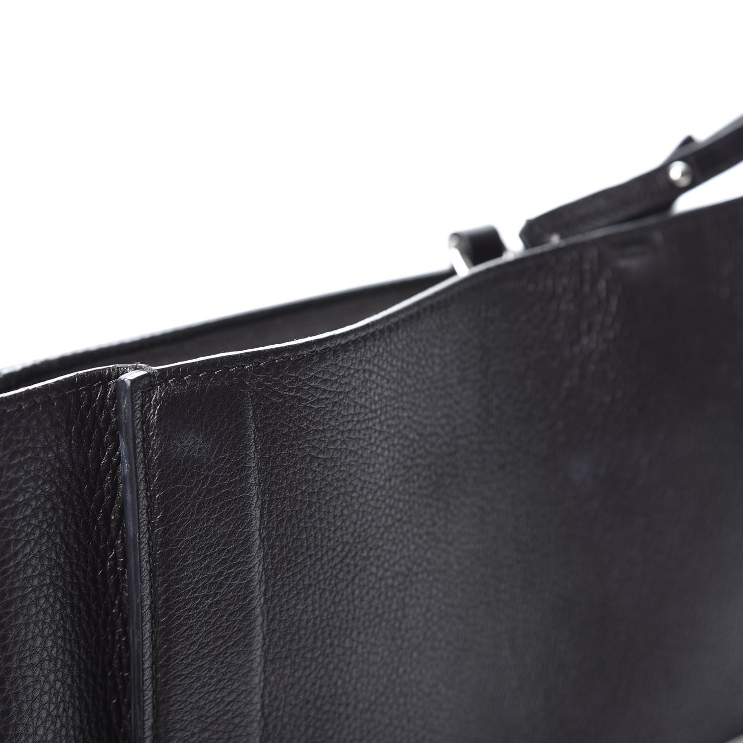 Givenchy Grained Calfskin Medium Shark Lock Satchel Black 9 of 14