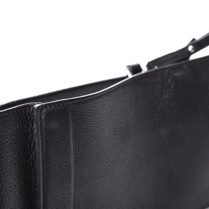 Givenchy Grained Calfskin Medium Shark Lock Satchel Black 9 of 14