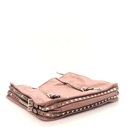 Valentino Garavani Vitello Rockstud Shopper Tote Poudre 4 of 8