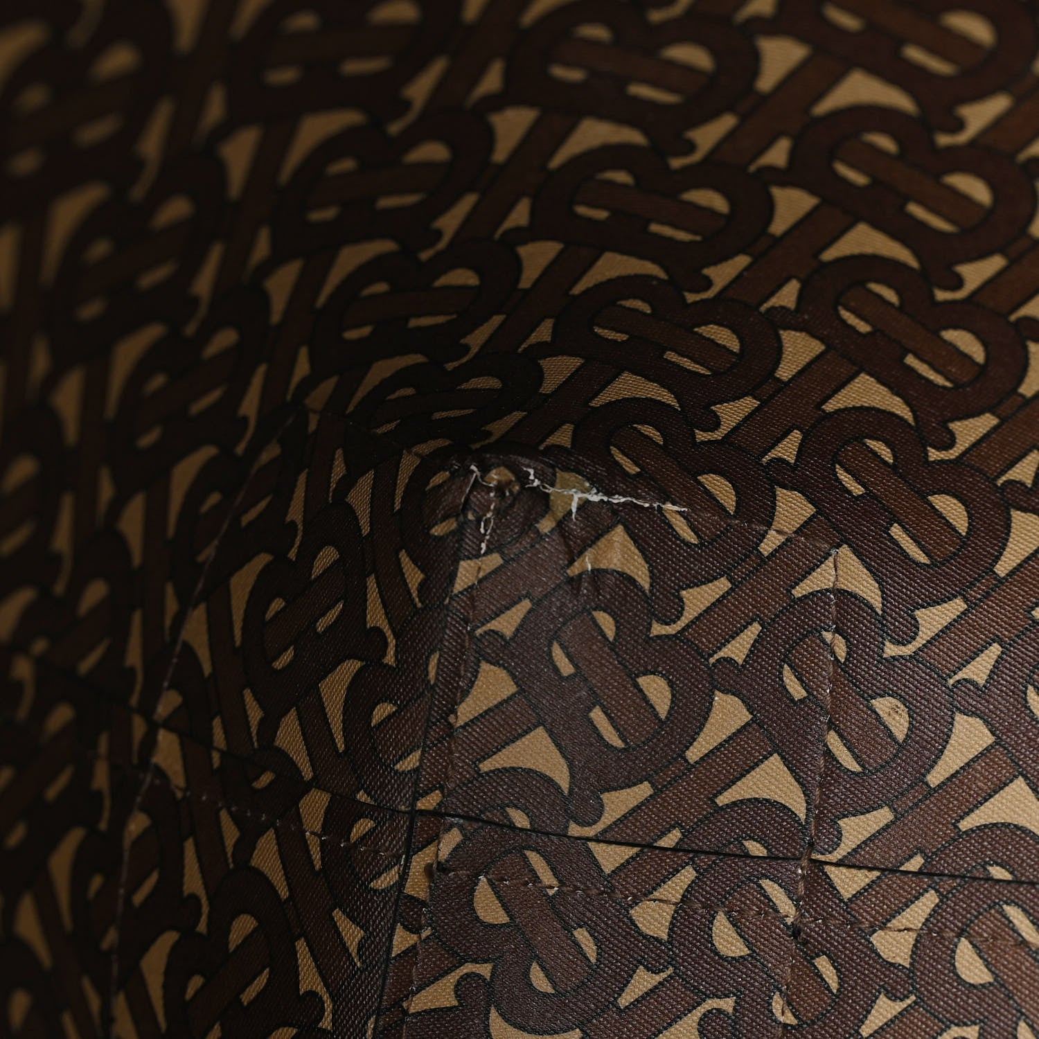 Burberry Calfskin TB Motif Embossed Tote Black 11 of 11