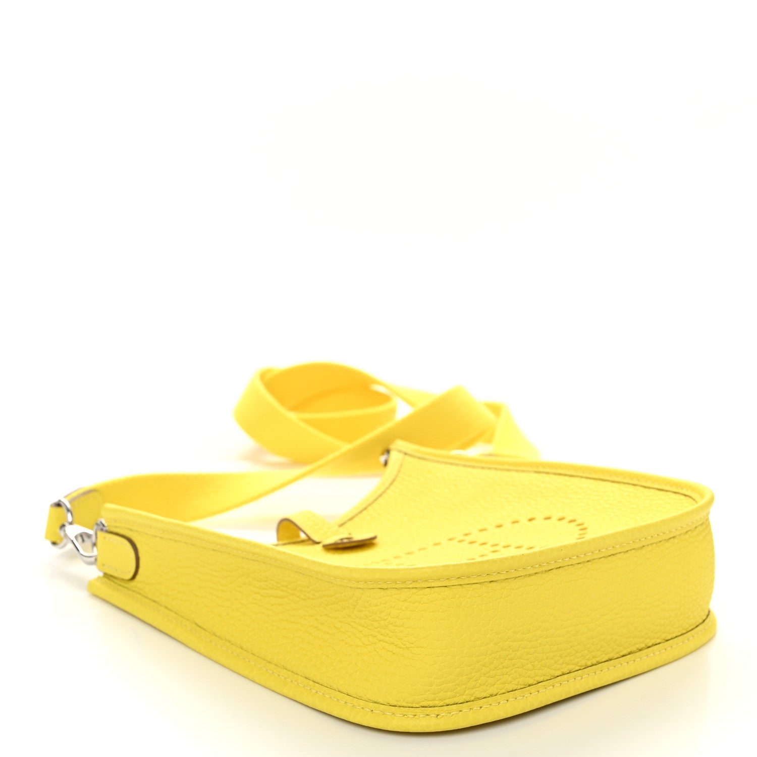Hermes Taurillon Clemence Evelyne TPM Lime 4 of 11