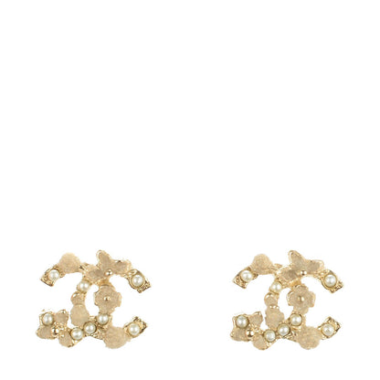 Chanel Pearl CC Earrings Gold 1 of 4