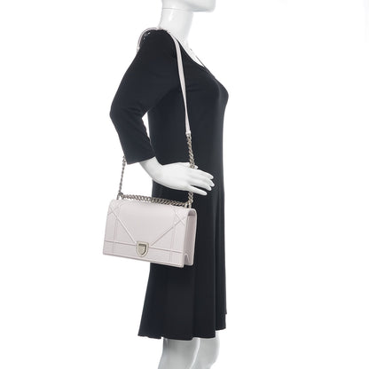 Christian Dior Calfskin Medium Diorama Flap Bag Off White 2 of 12
