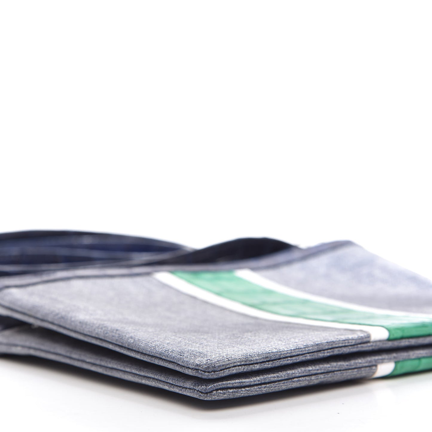 Crocodile Linen Crossbody Bag Navy