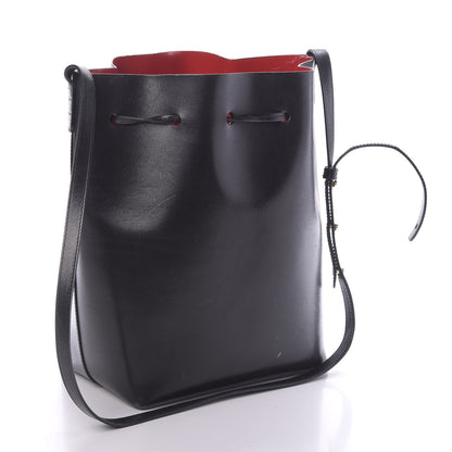Mansur Gavriel Vegetable Tanned Calfskin Bucket Bag Black Flamma 3 of 18