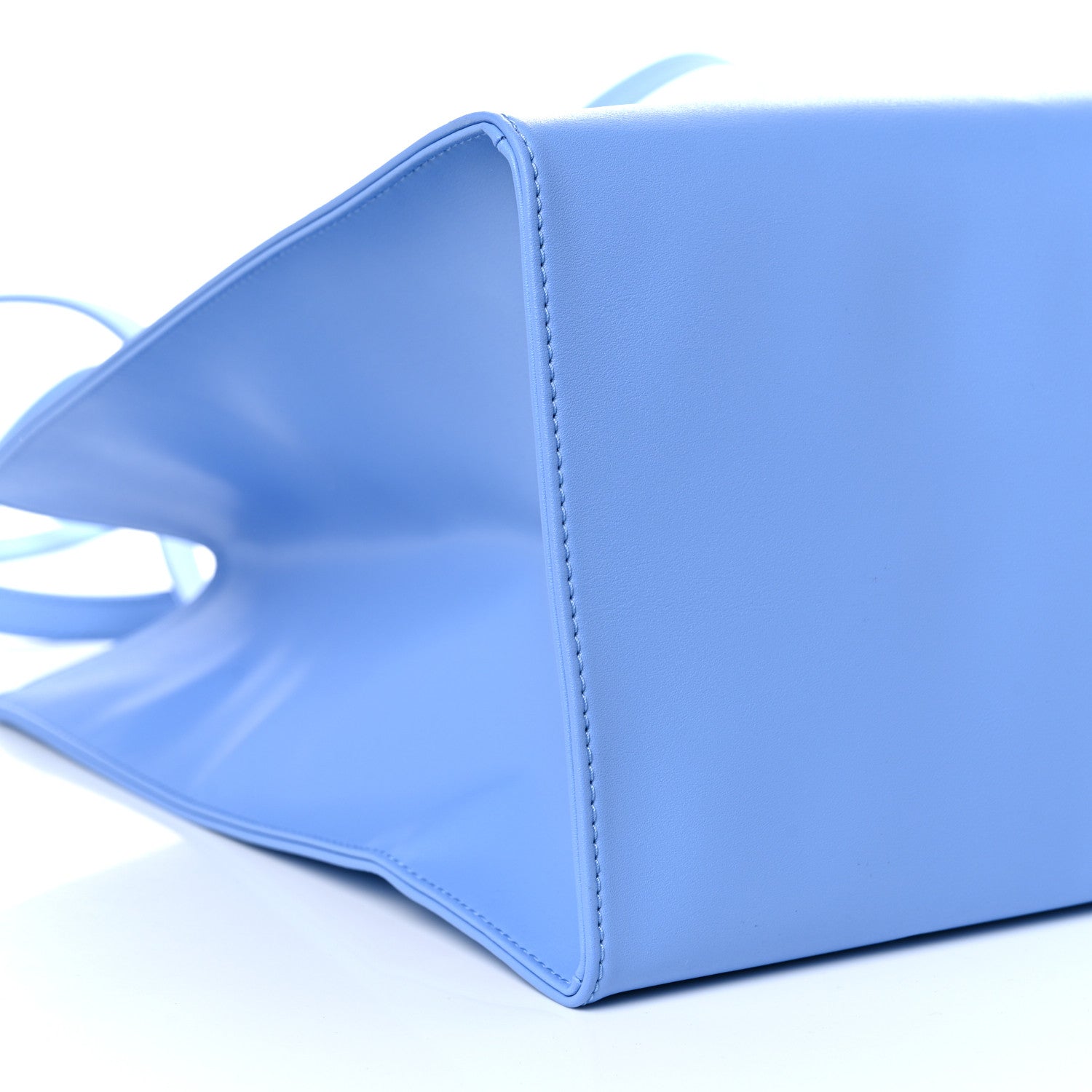 Telfar Vegan Leather Large Shopping Bag Cerulean 8 of 9