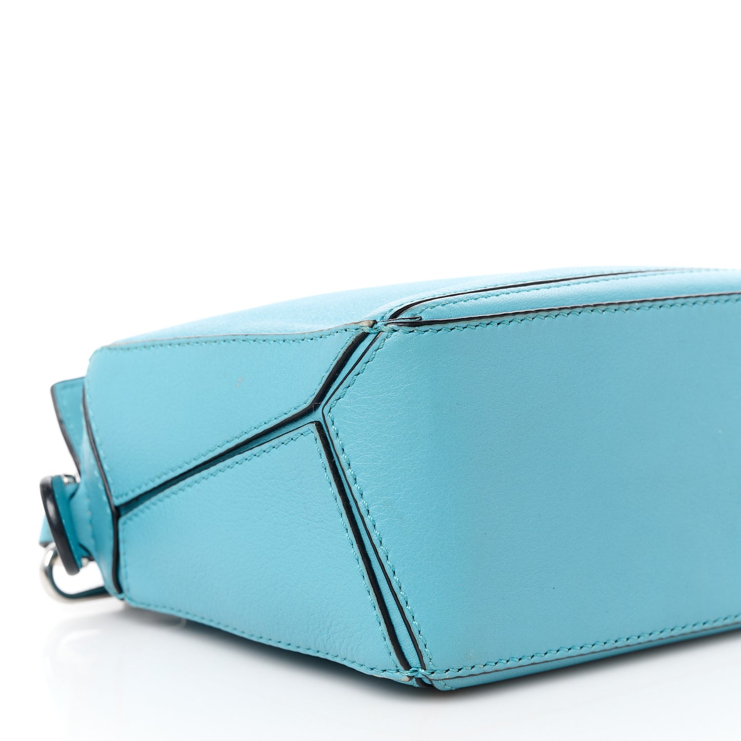 Calfskin Mini Puzzle Bag Cyan